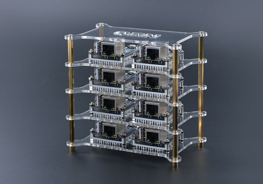 4-Layer Dual Stack Acrylic Case for Cluster DIY - NanoPi & NanoPC Compatible