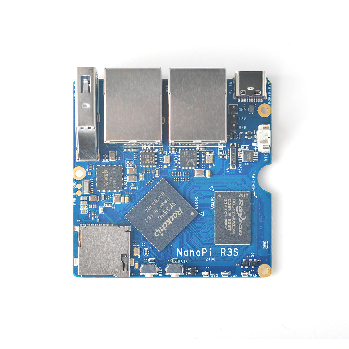 Friendly Elec NanoPi R3S Dual Gigabit RK3566 IoT & Edge Computing Single Board Computer