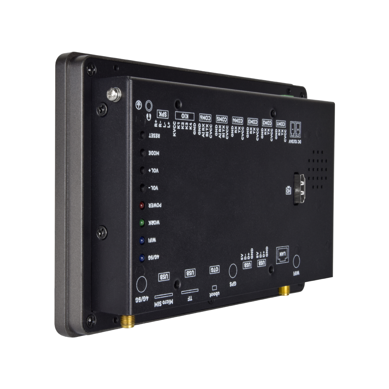 7 " RK3576S Android Industrial HMI Panel PC– IPS Panel, 2x Built-in Speakers, ABS Frame