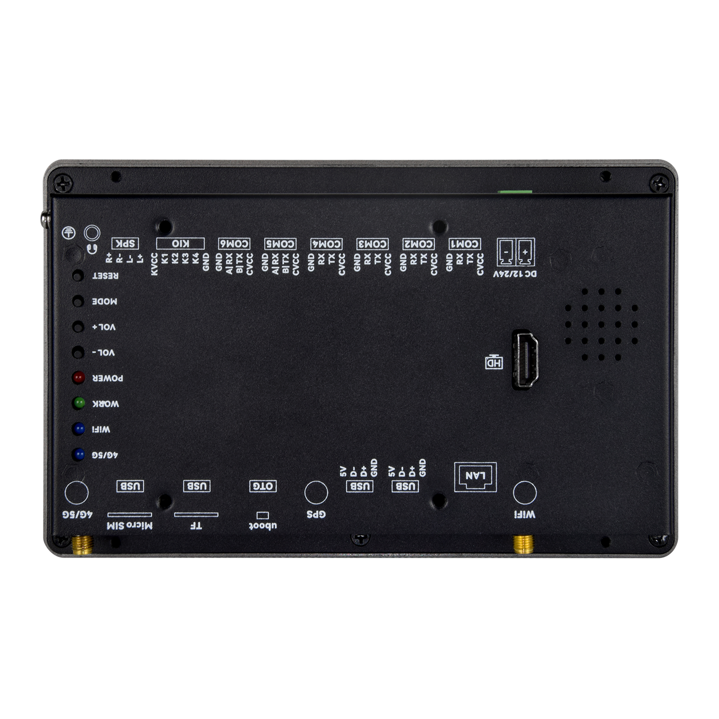 7" inch RK3568 2x INT SPK All in One HMI Android Panel PC, IPS, ABS Frame