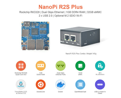 Friendly Elec NanoPi R2S Plus Development Board
