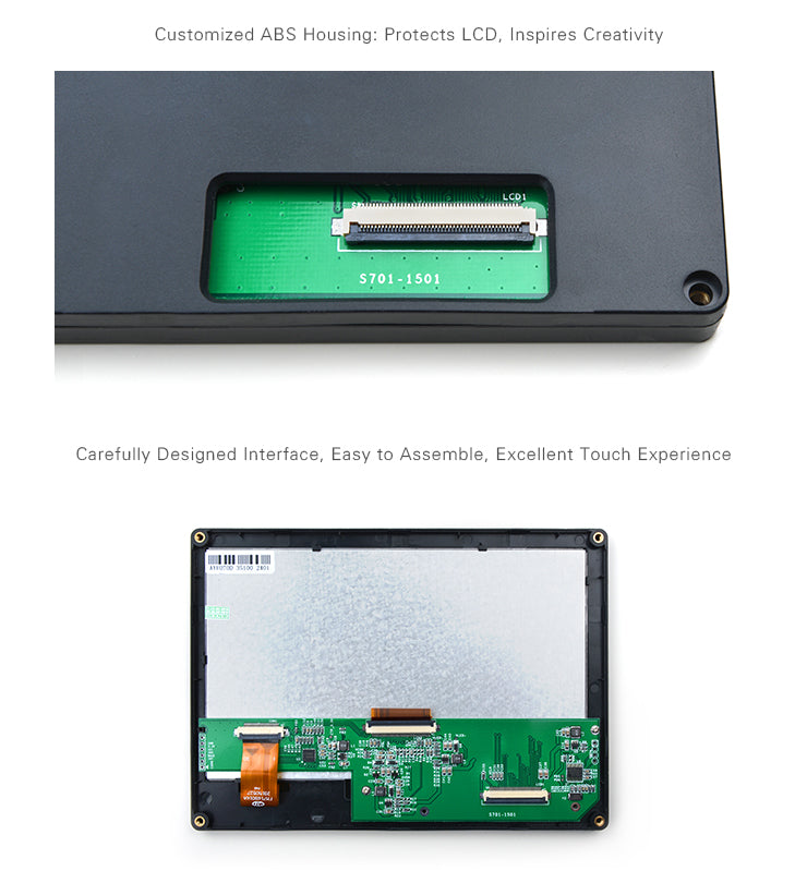 S701 7-Inch Capacitive Touch LCD Display| 800x480 Resolution| RGB Interface