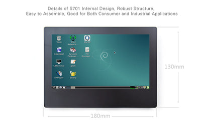 S701 7-Inch Capacitive Touch LCD Display| 800x480 Resolution| RGB Interface