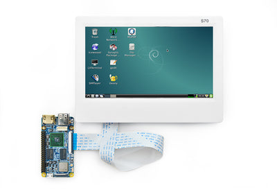 7-Inch Resistive Touch Screen LCD 800x480 (S70D) - Accessory for NanoPi and NanoPC