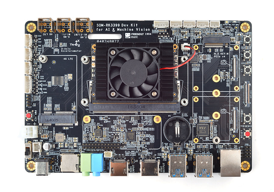 FriendlyElec SOM-RK3399V2 Dev Kit | RK3399 Hexa-Core | CPU + Carrier Board | AI & Edge Development