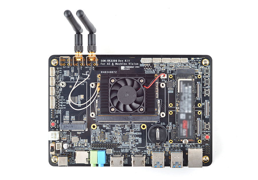 FriendlyElec SOM-RK3399V2 Dev Kit | RK3399 Hexa-Core | CPU + Carrier Board | AI & Edge Development