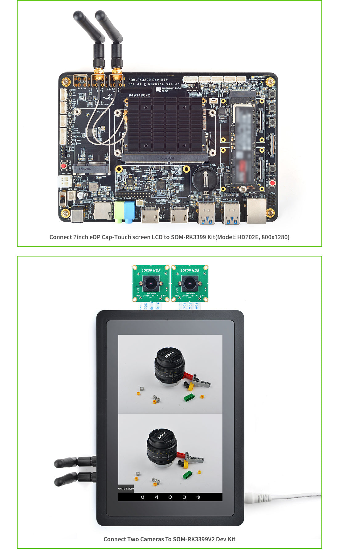 FriendlyElec SOM-RK3399V2 Dev Kit | RK3399 Hexa-Core | CPU + Carrier Board | AI & Edge Development