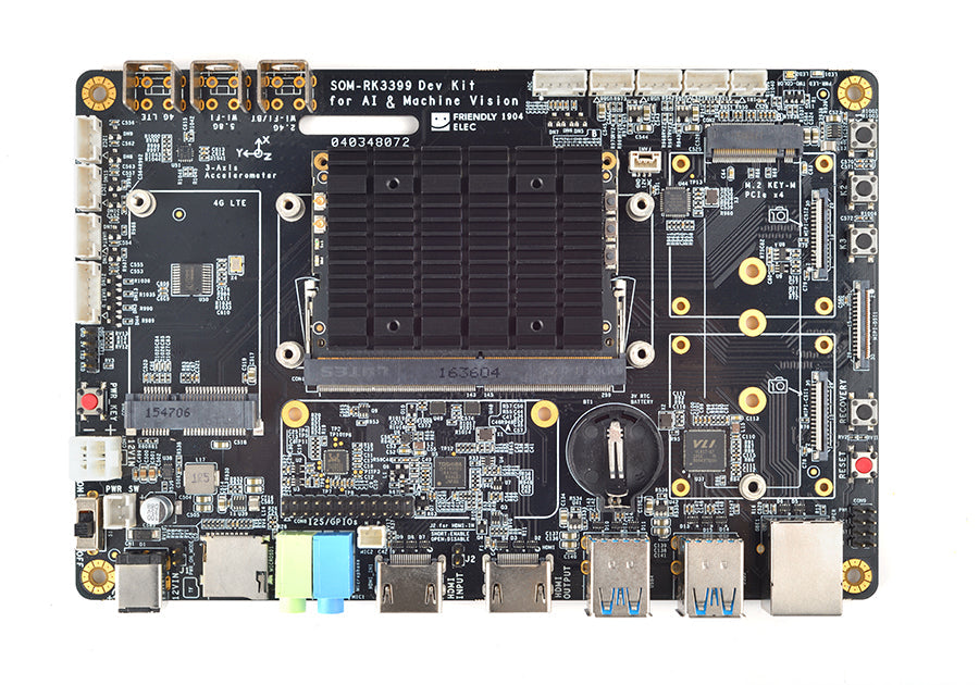FriendlyElec SOM-RK3399V2 CPU Board | RK3399 Hexa-Core | 4GB LPDDR4 | WiFi | USB-C Display