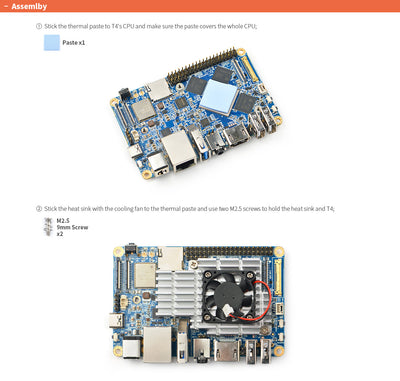 Cooling Set for NanoPC-T4