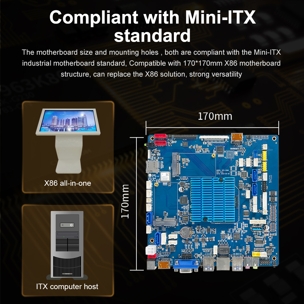 VPC-3588 Mini ITX Industrial PC Motherboard