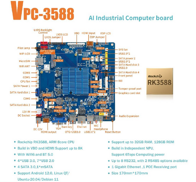 VPC-3588 Mini ITX Industrial PC Motherboard
