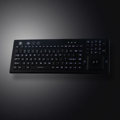 IP67 Waterproof Medical Keyboard Backlight Silicone Keyboards With Integrated Trackball Mouse