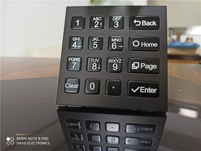 D-8201F-B Black 4X4 IP65 Waterproof Industrial Metal Keypad Stainless Steel Keyboard for Access control ATM Terminal Vending Machine