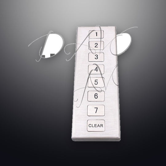D-8520A Customized 8-keys Desktop Metal Stainless Steel keypad