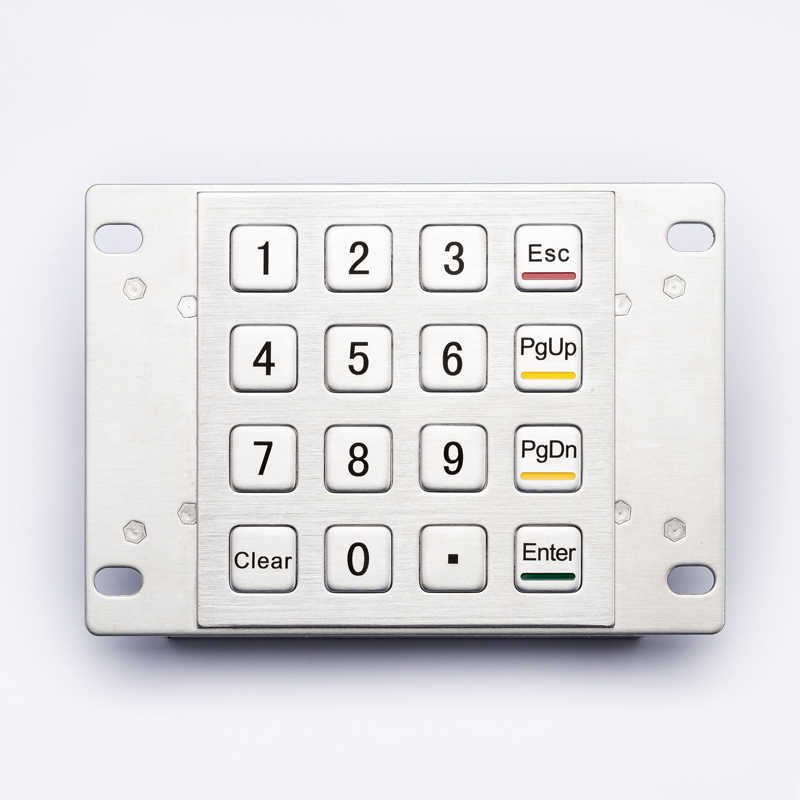 D-8203 4x4 Keys Waterproof Ip65 Metal Keypads Stainless Steel Keypads For Self-Service Kiosk