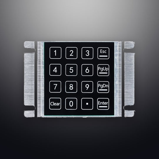 D-2201 16 Keys Waterproof And Dustproof Induction Keyboard Panel Mount Capacitive Touch Keypad For Parcel Locker Access Control