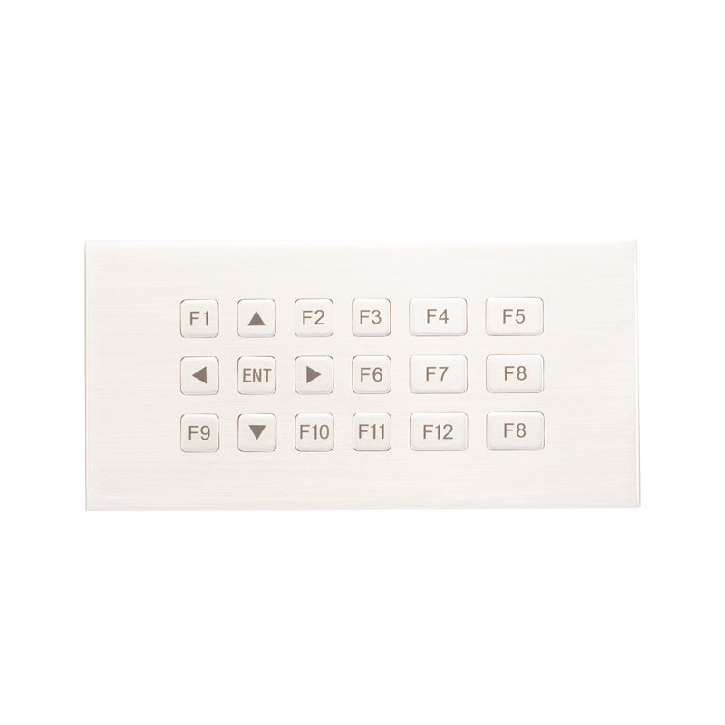 D-8206 DESK Custom 18 Keys Desktop Rugged Vandal Proof Stainless Steel Metal Keypad