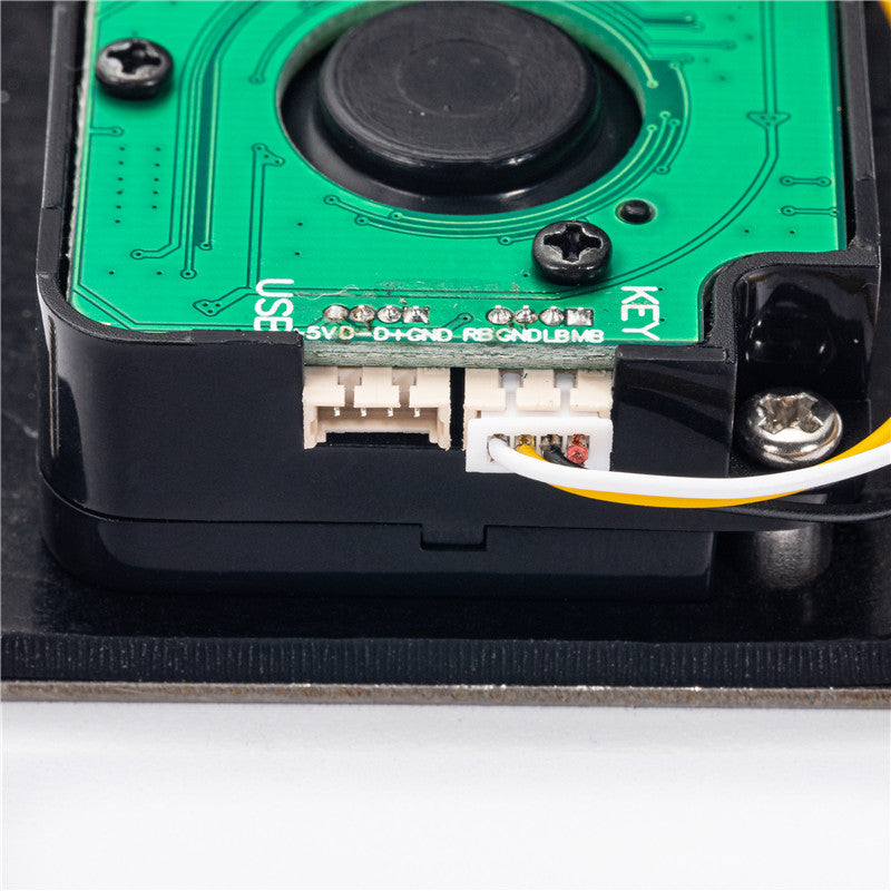 D-8338 Panel Mount Mini Stainless Steel Metal 25mm Trackball Mouse With Two Button