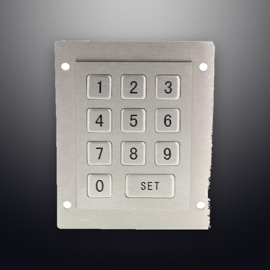 D-8247 3x4 Waterpoof Panel Mount Industrial Metal Matrix metal numeric keypad For Access Control System CNC Kiosk Vending Machine