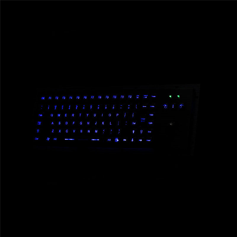D-8606G-BG-VNAS IP65 Waterproof Backlight Industrial Stainless Steel Keyboards With Trackball