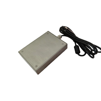 D-8458 DESK Industrial USB Desktop Metal Touchpad Mouse with 3 Buttons — Rugged Wired Pointing Device for Harsh Environments