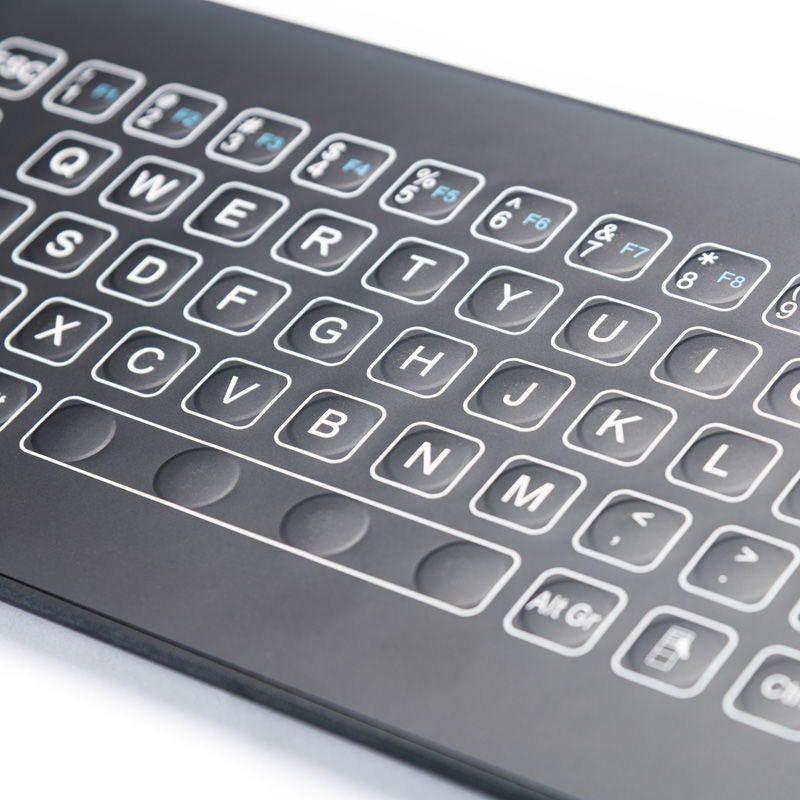 D-8688-QRS IP66 Waterproof Industrial Metal Medical Grade Ultra-thin Membrane Keyboard With Touchpad