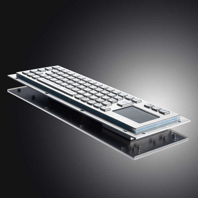 D-8635T Backlight Metal Industrial Touchpad illuminated Keyboards Brushed Stainless Steel Backlit Keyboard For Kiosks Bank CNC Machine
