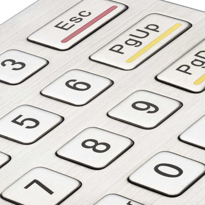 D-8201F 4X4 IP65 Waterproof Industrial Metal Keypad Stainless Steel Keyboard for Access control ATM Terminal Vending Machine