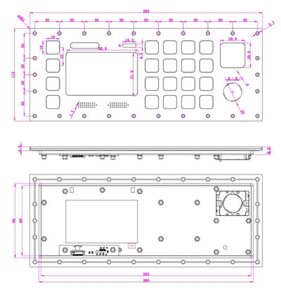 D-89169 Coal Miner PMC-R Roof Support Control Keyboard With I2C Interface
