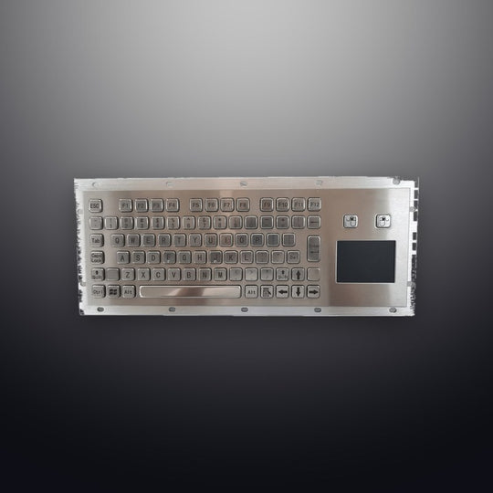 D-8669 Durable S304 industrial Metal USB Keyboard With Ruggedized Touchpad