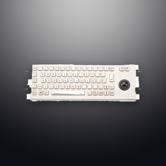 D-8630G Rugged Waterproof Industrial Computer Keyboard With 25mm Diameter Integrated Trackball For UAV Ground Console