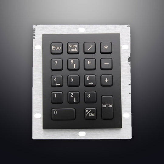 D-8212B Black Metal computer with 18keys mini usb numeric keypad slim metal steel mechanical button