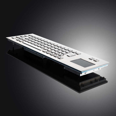 D-8608 IP65 Metal Industrial Stainless Steel USB Kiosk Keyboard With Touchpad For Ticket Vending Machine