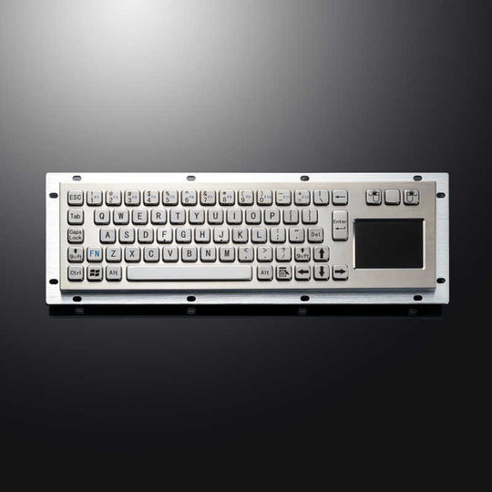 D-8635T Custom Metal Button Industrial Touchpad Keyboards Brushed Stainless Steel Keyboard For Kiosks Banking CNC Machine