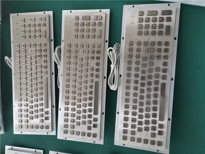 D-8625 Industrial Metal Kiosk Full Size Keyboard with Numeric Keypad