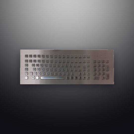 D-8625A 103 Keys Front Panel Mount Industrial Metal Keyboard with Number Keypad