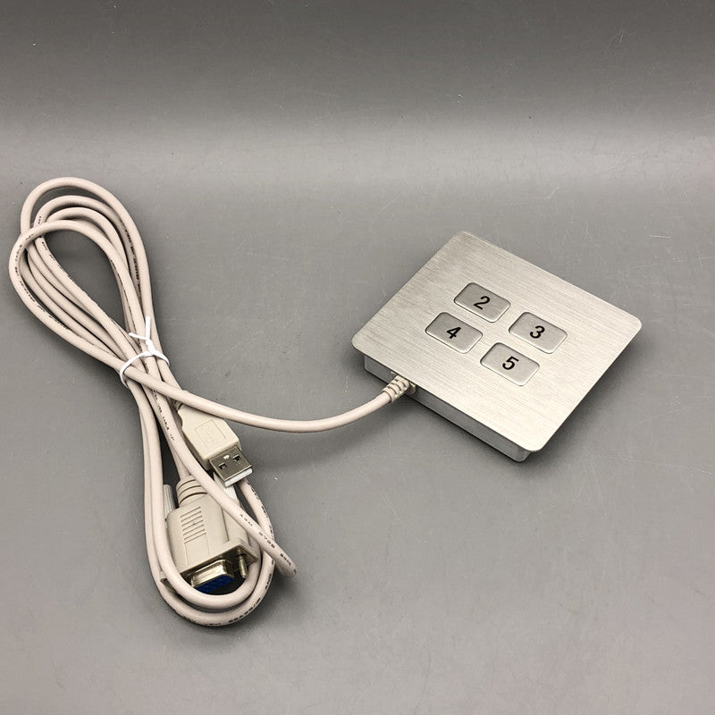 D-8943 4-Keys Metal Keypad Use For Bus Traffic Positioning System, Smart Bus Convenience Button Keyboard