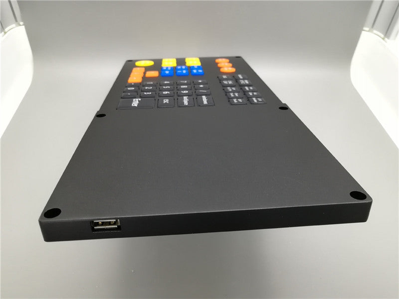 D-8922 Customized Industrial Silicone Metal Keyboard, Black Desktop Industrial Control Keyboard, Equipment Console Keyboard