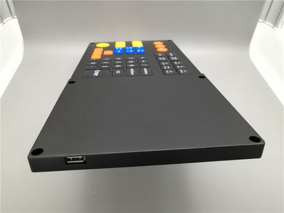 D-8922 Customized Industrial Silicone Metal Keyboard, Black Desktop Industrial Control Keyboard, Equipment Console Keyboard