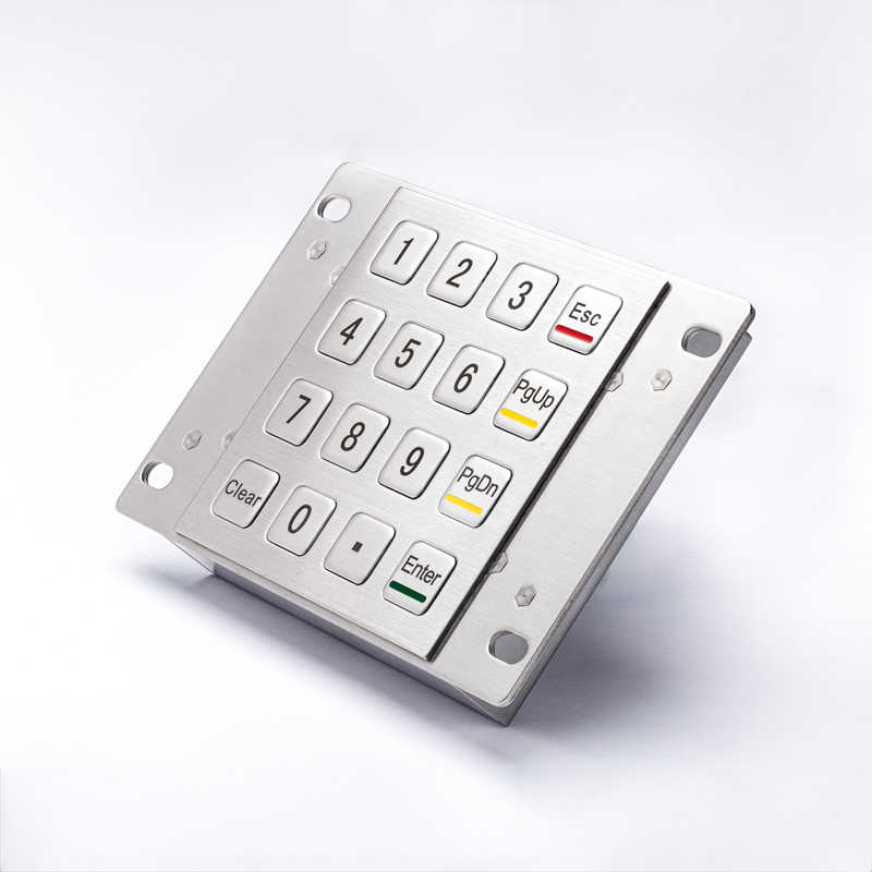 D-8203 4x4 Keys Waterproof Ip65 Metal Keypads Stainless Steel Keypads For Self-Service Kiosk