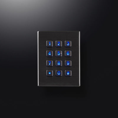 D-87150 12 Keys 3x4 Desktop Industrial Stainless Steel Metal Numeric Keypad Truck Security System Pinpad