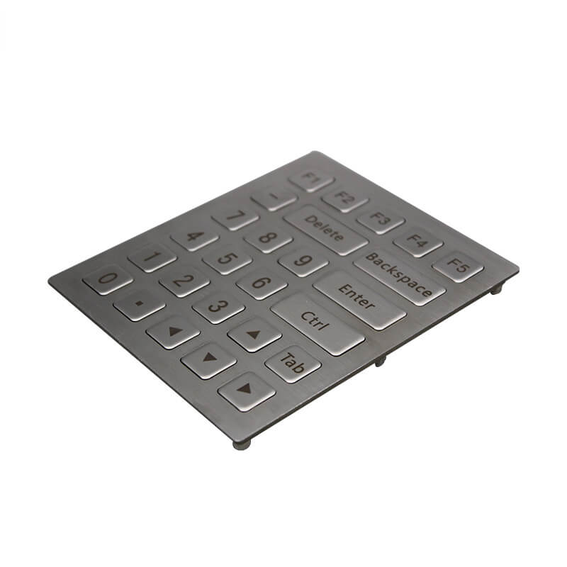 D-8223-1 26 Flat Keys USB Metal Kiosk Keypad For Self Service Terminal