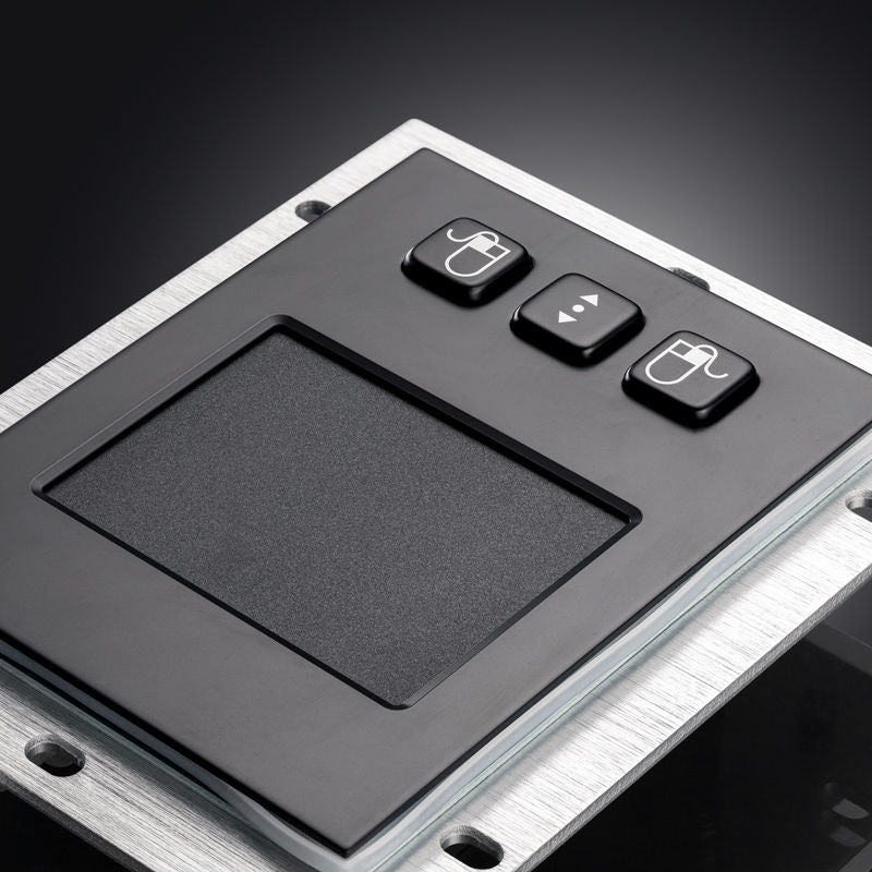 D-8458B Panel Mount Wired Mini Metal Touchpad Mouse With 3 Buttons Industrial Pointing Device Touch Pad