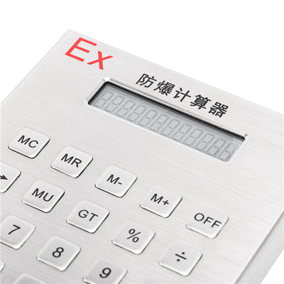 D-89168 30-Key Stainless Steel Explosion-Proof Calculator with Display Screen