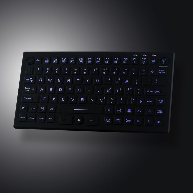 Compact Industrial Medical Silicone keyboard with Mouse Pointer