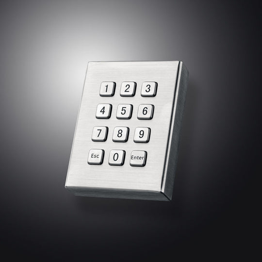 D-87150 12 Keys 3x4 Desktop Industrial Stainless Steel Metal Numeric Keypad Truck Security System Pinpad