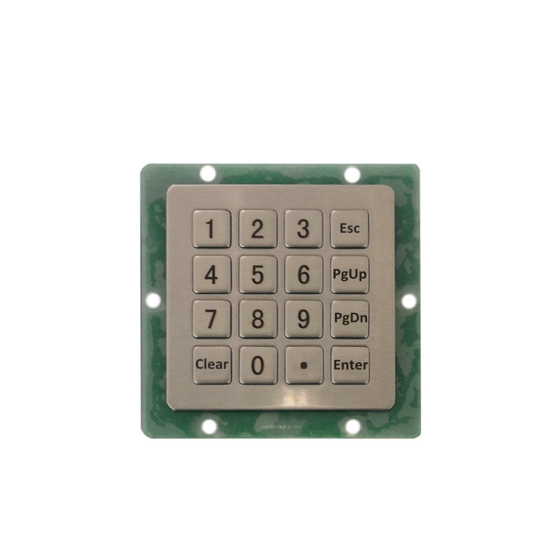 D-87155 16 Keys Industrial Metal Keypad Matrix Interface Dimension 60x60mm