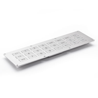 D-87135 24 Keys Panel Mount Stainless Steel Industrial Metal Keypad