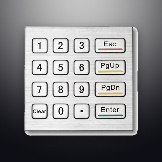 D-8201F 4X4 IP65 Waterproof Industrial Metal Keypad Stainless Steel Keyboard for Access control ATM Terminal Vending Machine