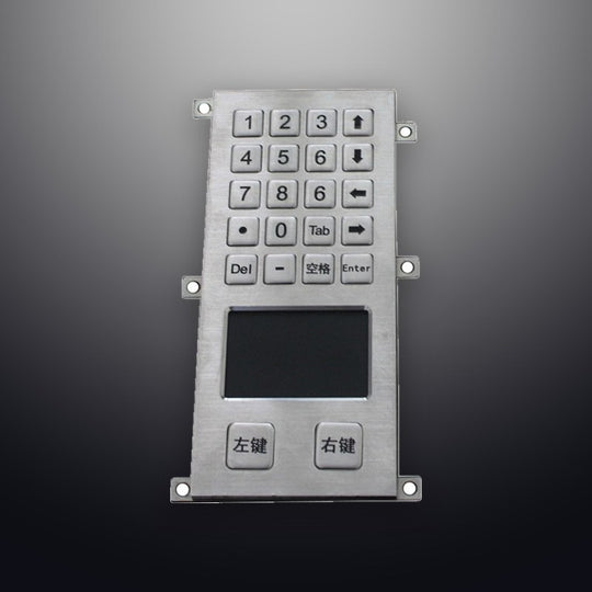 D-8412 20 Keys Panel Mount Metal Keypad with Touchpad